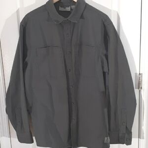 Rugged Elements men's Lg heavyweight cotton spandex work shirt comfort fit